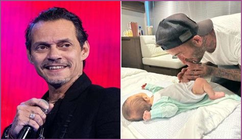 David Beckham Meets Marc Anthony's 4-Week-Old Baby in the Hospital